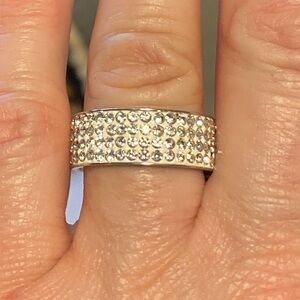 Stainless Steel Swarovski Crystal Rings